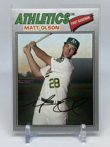 Matt Olson 2018 Topps Archives #110 Silver Parallel 73/99 Braves A's Athletics - Picture 1 of 3