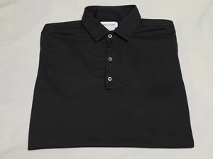 Ministry of Supply Performance Jet Black Short Sleeve Golf/Polo Shirt SZ XL - Picture 1 of 11