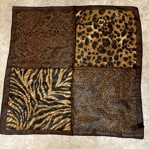 Quadratischer Schal Vintage Animal Print - Bild 1 von 13