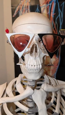 Gafas de sol vintage Dr. Peepers Martini con forma de vidrio diseño italiano - no perfectas Foto 1 de 4