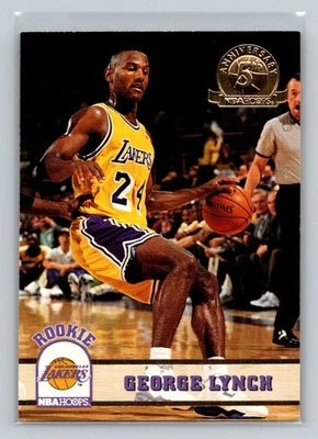 Aros 1993-94 quinto aniversario oro novato RC #354 George Lynch LA Lakers Foto 1 de 2