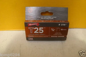 ARROW T-25 T25 1000 x 10mm ROUND CROWN WIRE AND CABLE STAPLES - Picture 1 of 1