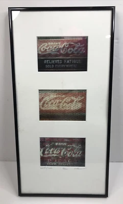 Vtg Coca Cola Framed Art Photography Advertising Murals World of Coke D Marcus - Image 1 of 4