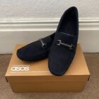 Asos Design Finchfly1 Driving Shoes - Navy Blue, Uk Size 8, Worn Once