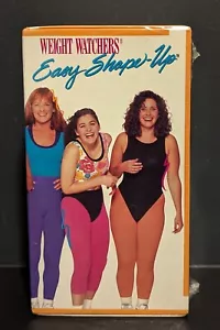 VTG 1991 Weight Watchers Easy Shape Up Fitness VHS Set - 3 Tapes - New & Sealed - Picture 1 of 9