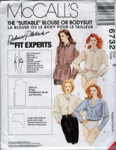 Camicia o body vintage motivo da cucito McCall's 6732 Misses"" ""Adatto - Foto 1 di 2