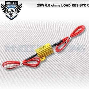 25W 6OHM 2-WIRE Belastung Resistor Widerstand Fix LED Blinklicht Kopf Rück Licht - Picture 1 of 1