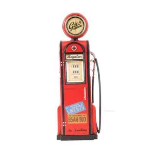 Gaspumpe mit Uhr 1:4 | handbemalte rote Arbeitsuhr mit komplizierten Details - Bild 1 von 13
