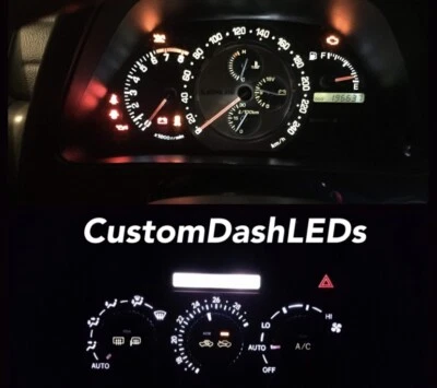 Kit de tablero completo BLANCO LEXUS IS200 IS300 LED Speedo Altezza Sxe10 Toyota JDM Drift - Imagen 1 de 4