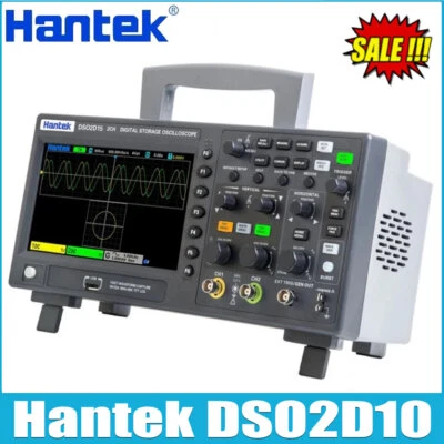 Hantek DSO2D10 2CH 100MHz 1GSa/S Digital Oscilloscope + 1CH AWG Signal Generator - Image 1 of 4