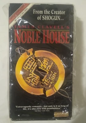 NOBLE HOUSE-JAMES CLAVELL'S(VHS 1988-1994)PIERCE BROSNAN JOHN RHYSDAVIES- 3 TAPE - Image 1 of 4