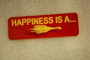 HAPPINESS IS A RUBBER CHICKEN - Picture 1 of 2