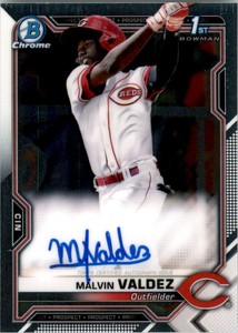 2021 Bowman Chrome Prospect Autographs #CPAMV Malvin Valdez