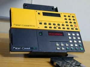 FABER-CASTELL TASCHENRECHNER- LED CALCULATOR , LOT TR1N + TR1 with SLIDE RULE - Photo 1/11
