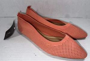 MUSSHOE Ballet Planos Elásticos Cómodos - Coral Orangután Talla 11 Etiquetas Sin Caja - Imagen 1 de 2