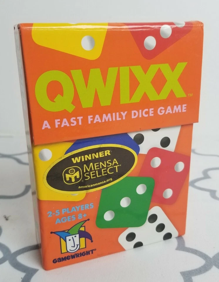 Gamewright Qwixx Fast Family Dice Game Mensa Select 8