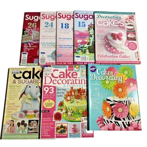 8 x Cake Decorating & Creative Sugarcraft Magazines 2013 2014 2015 Bundle Lot - Bild 1 von 13