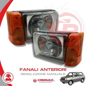 PAAR Scheinwerfer Frontscheinwerfer manuell verstellbar Fiat Panda 141 1986-200 orange - Bild 1 von 4