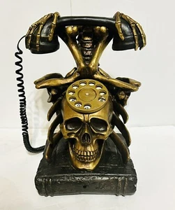 Grandin Road Animiertes Spuk Skelett Telefon Halloween Deko Siehe Video! - Bild 1 von 13