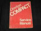 1974 Dodge B-Series COMPACT Van Shop Manual