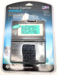 Texas Instruments PS-6860Si Handheld Personal Organizer 128KB 1996 Vintage Open - Picture 1 of 10