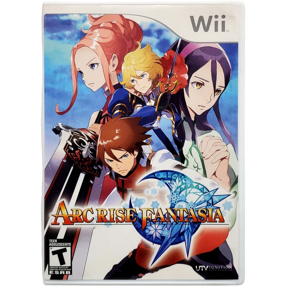 (Artwork Has Water Damage) Arc Rise Fantasia - Nintendo Wii Tested Authentic - Image 1 of 4