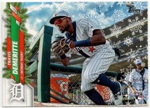 2020 Topps Holiday Travis Demeritte Rookie Card #HW3 Tigers - Picture 1 of 1