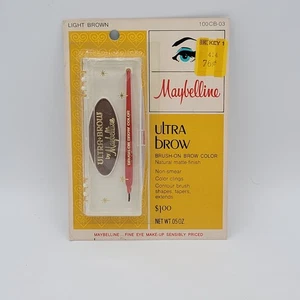 Vintage New Old Stock Maybelline hellbraun Ultra Brauenbürste auf Brauenfarbe - Bild 1 von 3
