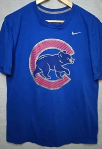 Camiseta de ajuste regular Nike de los Chicago Cubs MLB, talla mediana, azul - Imagen 1 de 7