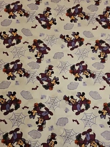 7 YARD 29" DISNEY MICKEY MINNIE MOUSE HALLOWEEN BAUMWOLLSTOFF NÄHEN QUILT - Bild 1 von 5