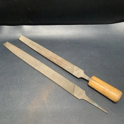 Vintage Lot Nicholson Mill Bastard Single Cut File USA 14” & 12” - Image 1 of 4