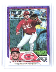 2023 Topps Series 2 Wil Myers #506 Purple Foil /799 Reds SP - Bild 1 von 3