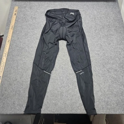 Trayl Black Cycling Bike Tights Pants XXL Gel Pad Reflective - Image 1 of 4
