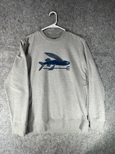 Patagonia Mens Flying Fish Organic Cotton Crewneck Sweatshirt Size Medium 39473 - Picture 1 of 5