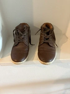 Steve Madden Men's P-Klatin Chukka Boots, Ankle High, Leather, Brown, Size 12 - Picture 1 of 4