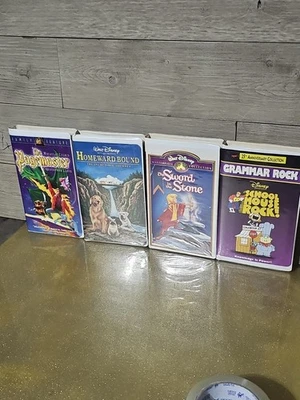 walt disney home video vhs Lot school House Rock Homeward Bound Pagemaster Clean Foto 1 de 4