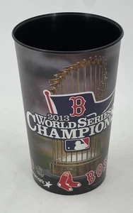 Boston Red Sox MLB Béisbol 2013 Serie Mundial Campeones Usado Plástico Vidrio Copa - Imagen 1 de 6