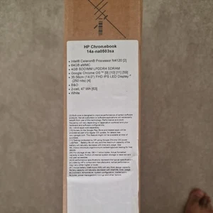 HP Chromebook 14A-NA0503SA 14" Full HD Screen Intel N4020 4GB/64 GB eMMC - White - Picture 1 of 2