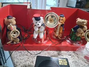 MR CHRISTMAS BEAR BRASS BAND 4 ANIMIERTE BÄREN SWINGEN & SCHWANKEN ZUR MUSIK - GETESTET - Bild 1 von 6