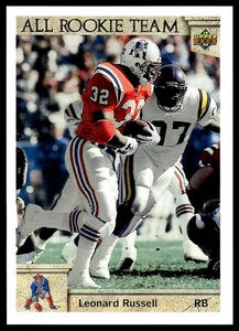 Leonard Russell *TODO EL EQUIPO NOVATO* 1992 cubierta superior #32 - Imagen 1 de 2