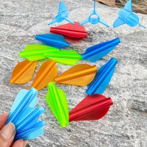 6X 1.75" Archery Arrow Vanes OnePiece Fletches Conjoined Shaft DIY Archery Shoot - Picture 1 of 25