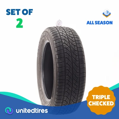 Set of (2) Used 225/55R17 Yokohama Geolandar G95 95H - 7.5/32 - Image 1 of 4