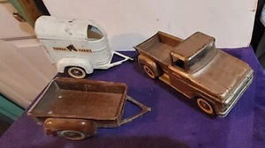 Early 60s Tonka Toys Pick Up And 2 Trailers - Picture 1 of 24