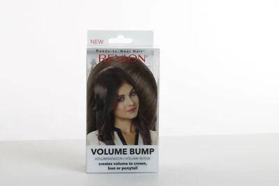 Lote de 2 NUEVAS piezas de cabello marrón medio Revlon Volume Bump se adhieren a moño/cola de caballo Foto 1 de 2