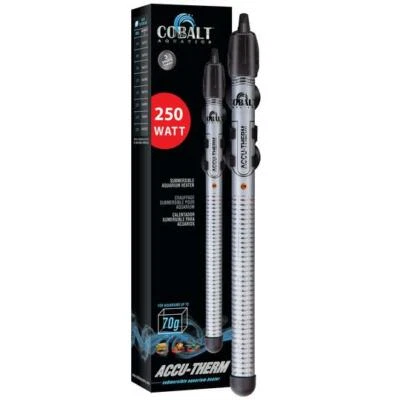 CALENTADOR DE ACUARIO TERMO SUMERGIBLE COBALTO ACUÁTICO ACCU 250 VATIOS  Foto 1 de 3