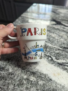 Vtg World Market PARIS Stackable MUG Cup Replacement  - Picture 1 of 5