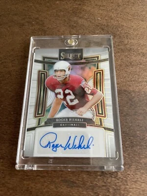 2023 Panini Select - Signatures White Prizm #SIG-RWE Roger Wehrli /35 (AU) - Image 1 of 2