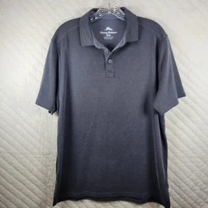 Tommy Bahama Shirt Herren Medium Polo Kurzarm Golf leicht Stretch grau - Bild 1 von 7