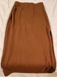 Women's High Waist Split Seam Ribbed Skirt Size Small 32-inch Length  - Picture 1 of 7