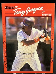1990 Donruss Tony Gwynn #86 ERROR Card No Period after Inc & White Dots